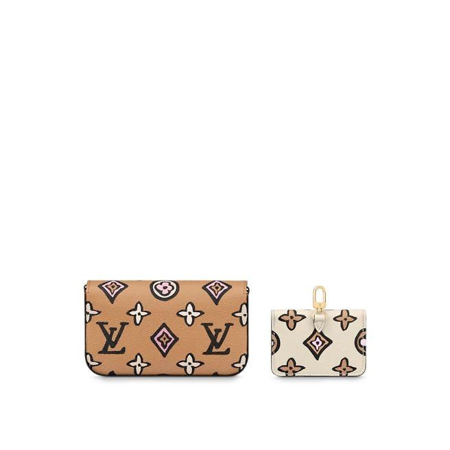 Side profile of LV Félicie Strap & Go


