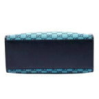 Gucci Calfskin Retro Tote Bag - Blue in Blue - rear view showing the bag's shape, finish and visible design details.