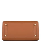 under view of Hermès Birkin Sellier 25 Gold Veau Madame