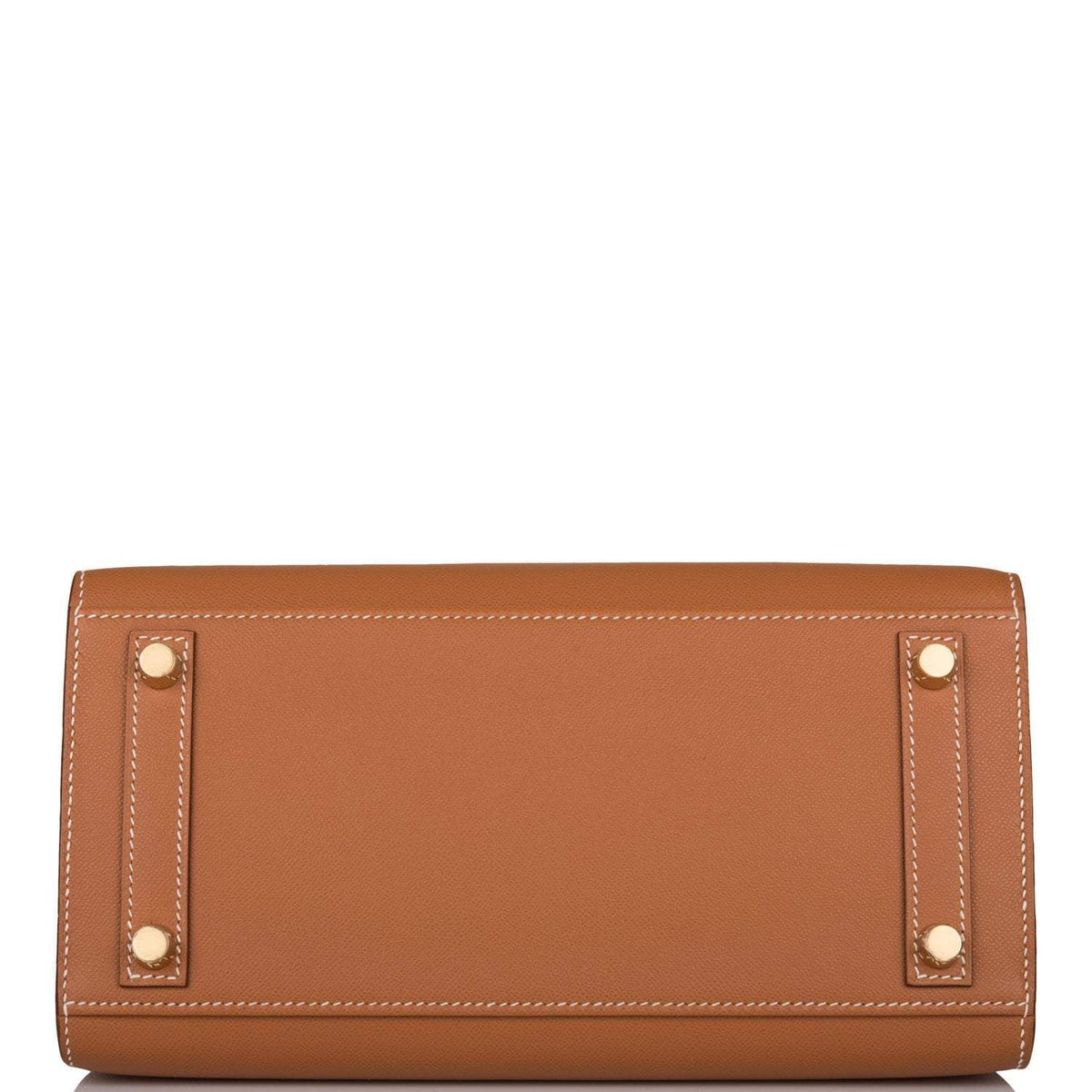 under view of Hermès Birkin Sellier 25 Gold Veau Madame