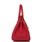 Back view of Rouge Casaque Verso Birkin 30