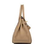 Rear angle of Hermes Trench Clemence Birkin 30

