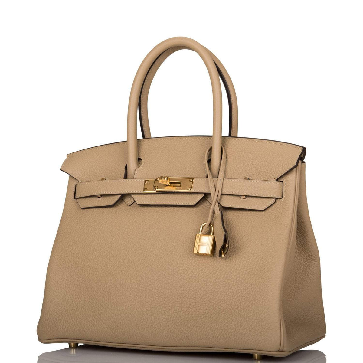 Interior compartments of Hermes Trench Chevre leather Birkin