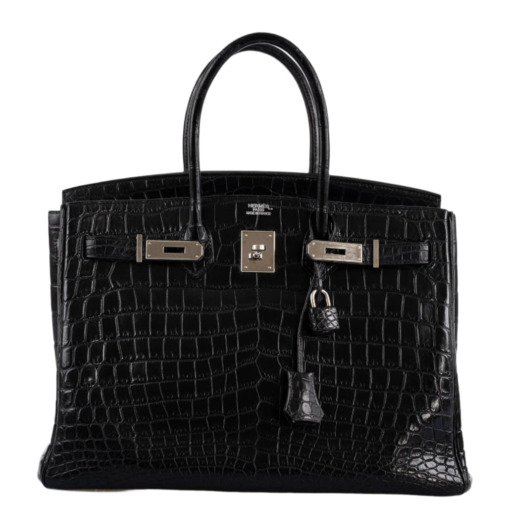 Close-up of 2011 O Square stamp inside the Birkin
