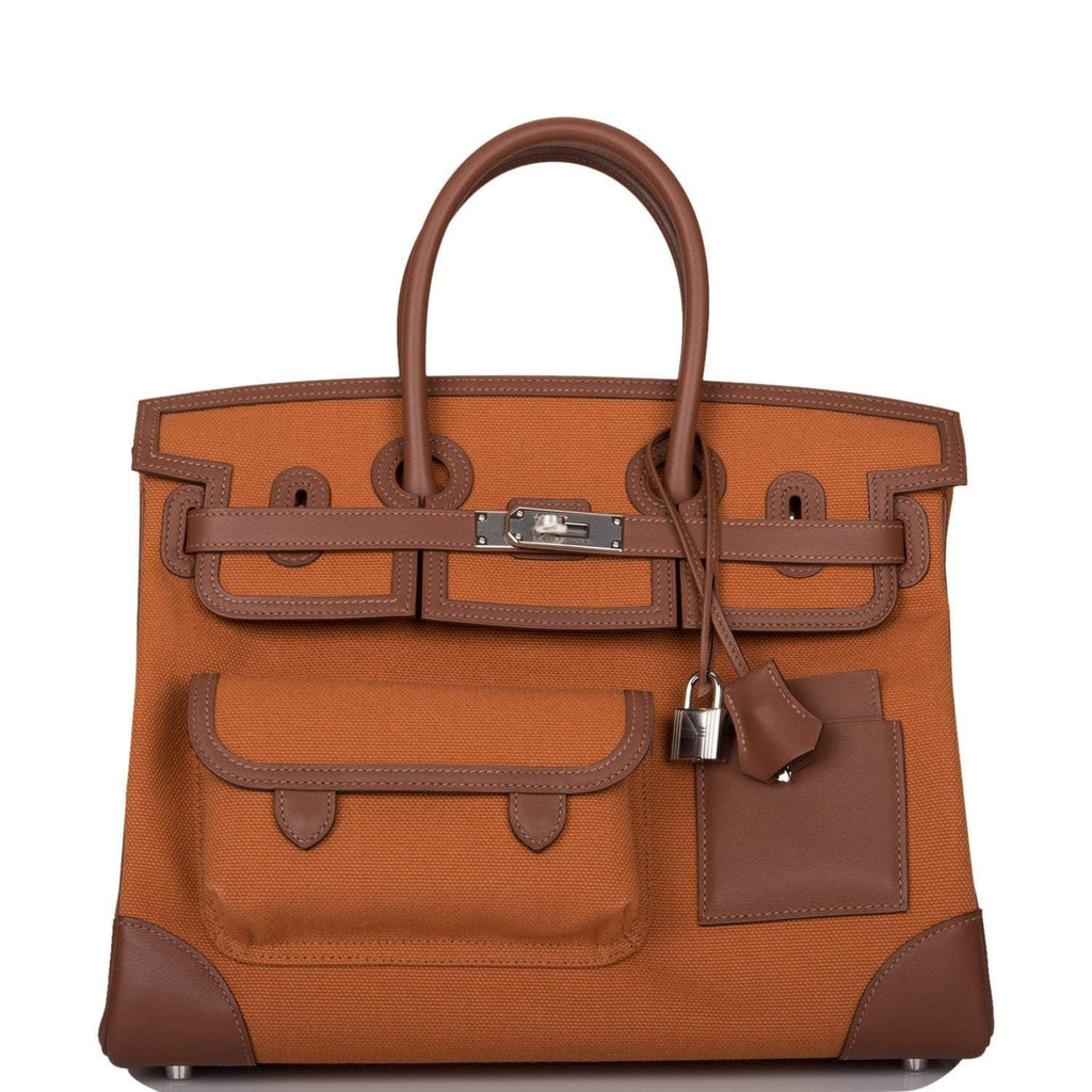 Hermes Cargo Birkin 35 Marron Inde Swift, front view