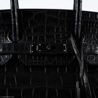 Black PVD-coated lock close-up of SO BLACK hardware