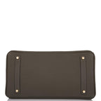 Hermes Vert de Gris Togo Birkin 35cm Gold Hardware, Interior view of Birkin 35cm Vert de Gris handbag
