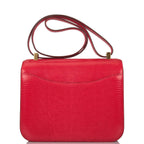 Close-up of gold H clasp on Hermes Constance 24 exotic bag