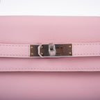 The interior of the bag, showing the zip and slip pockets