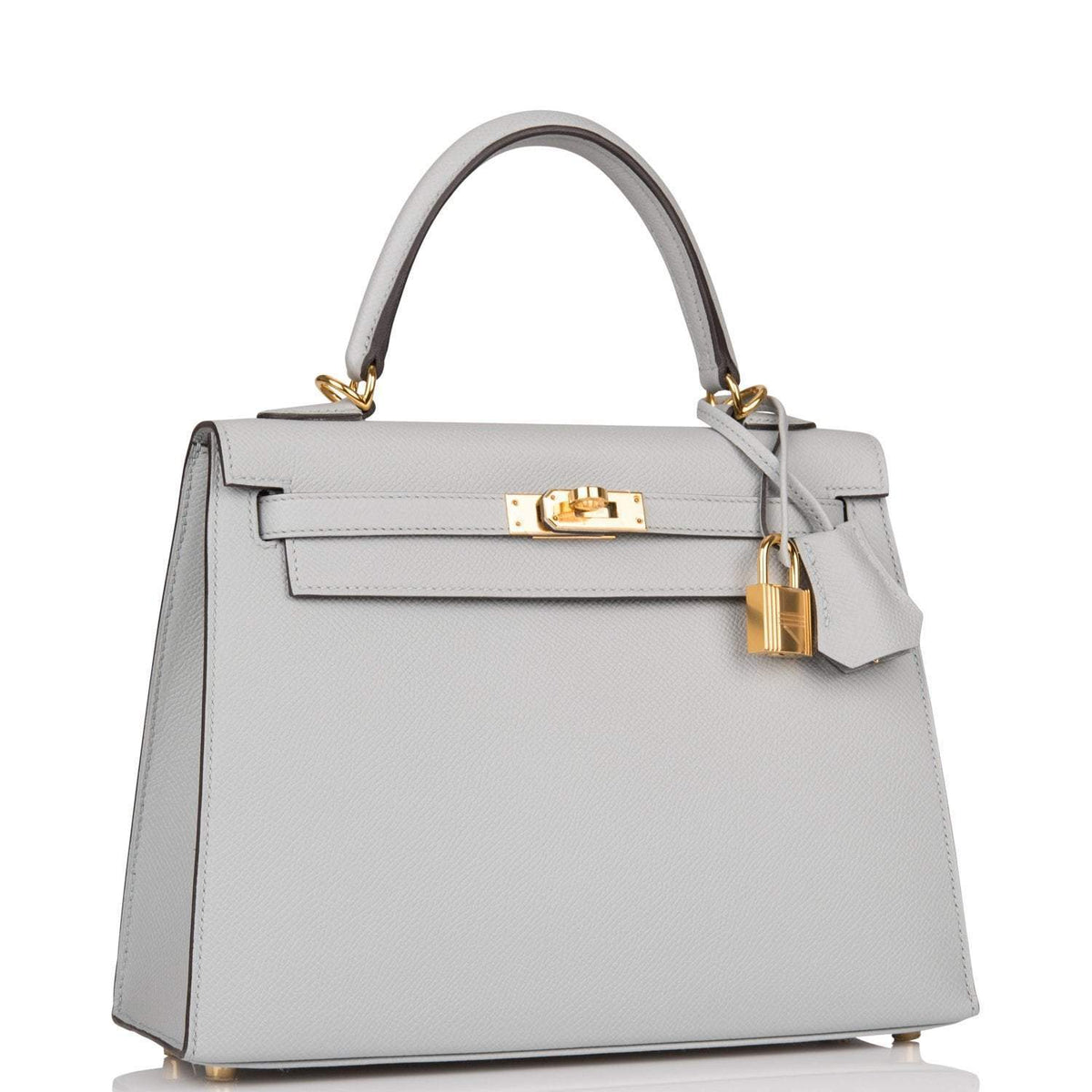 Side profile of Hermes Kelly Sellier 25 Epsom leather bag