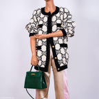 Hermes Kelly 25 HSS Sellier Emerald Nilo Crocodile & Cassis Brushed Gold Hardware - 2018, C - top view