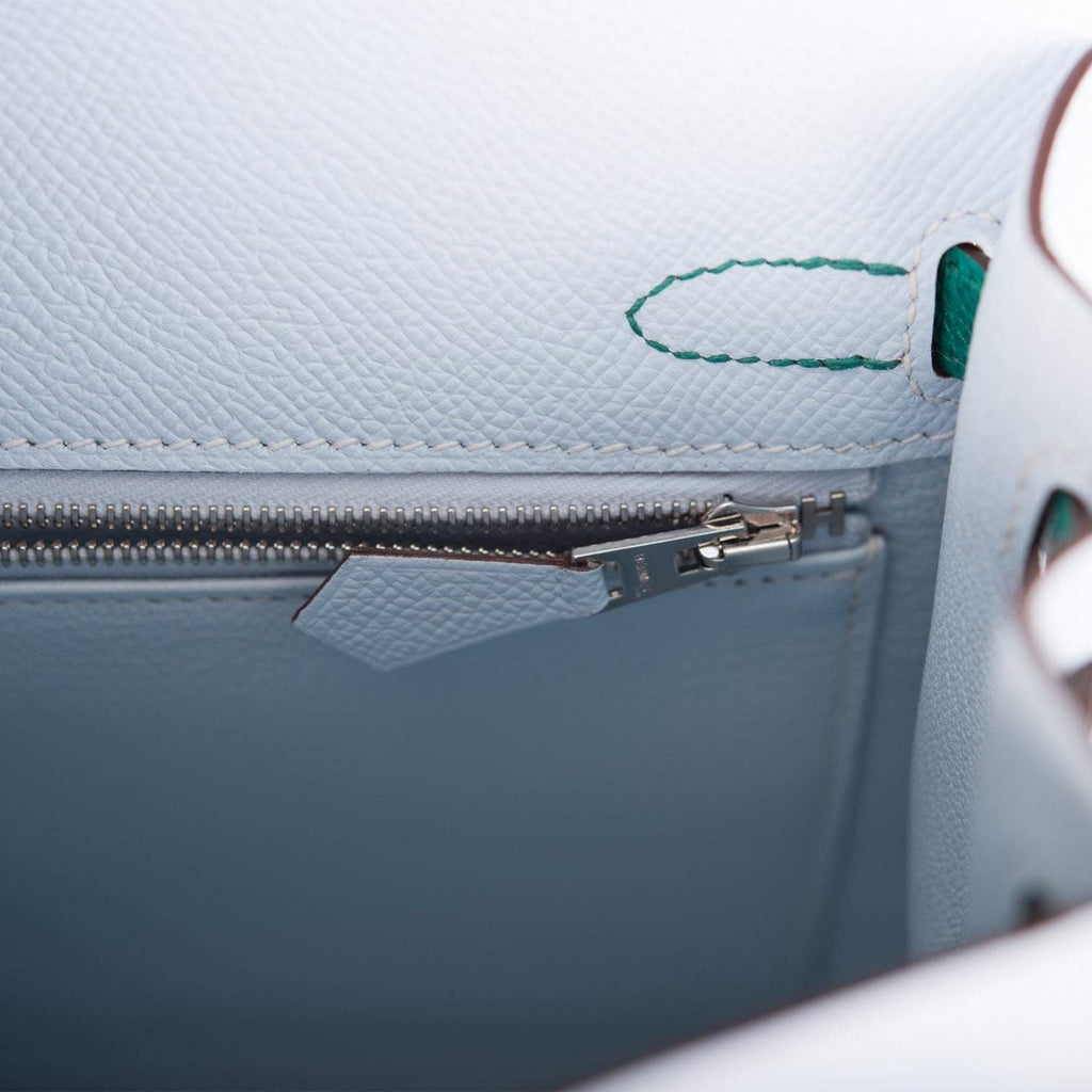 Palladium hardware toggle on Hermes Kelly 25 multicolor bag