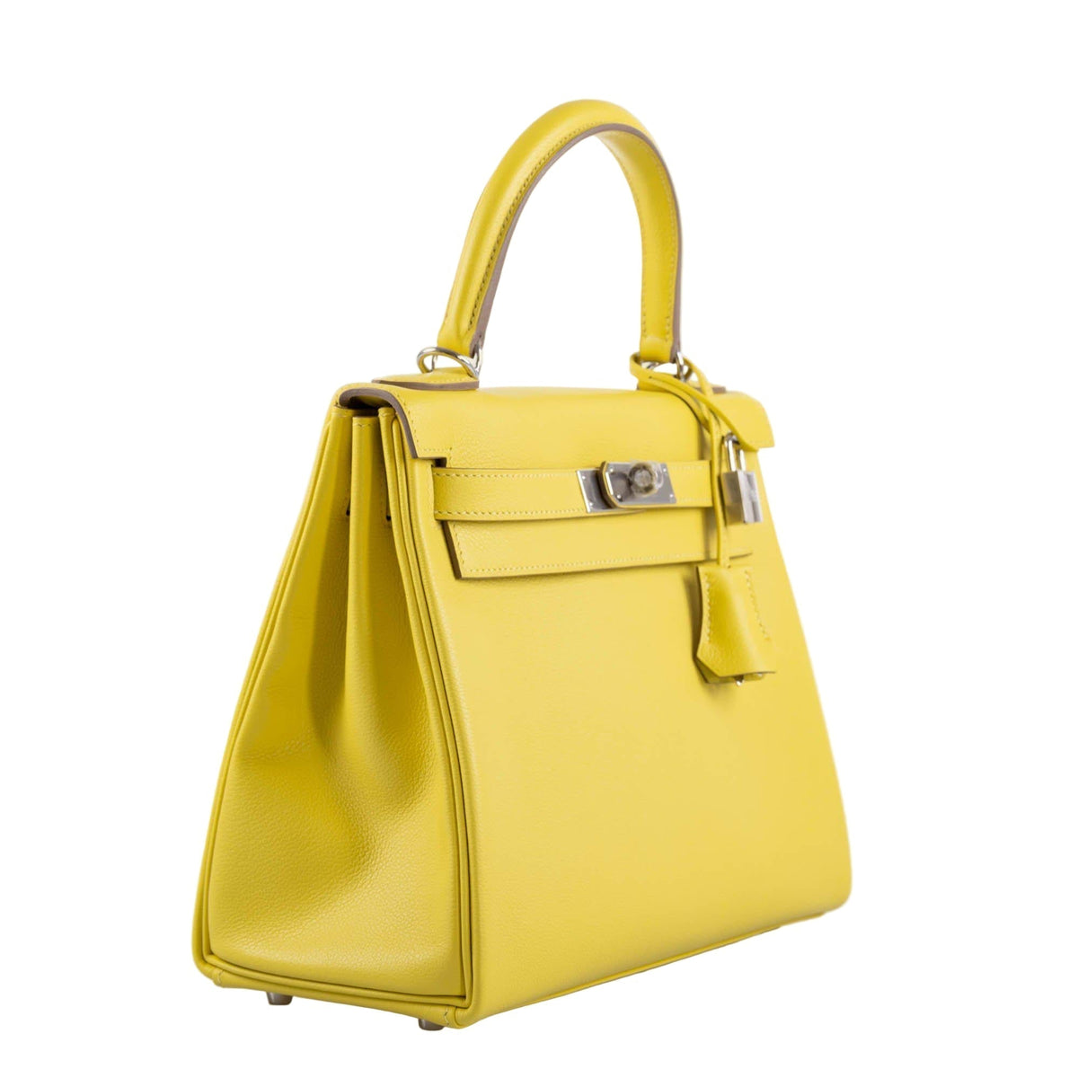 Hermes Kelly 28 Retourne Lime Evercolor leather Palladium Hardware - product image 3