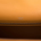 Hermes Sesame Toile and Swift Sellier Kelly 28cm Palladium Hardware, clochette, lock, and key set on Kelly 28c