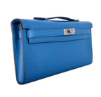 Hermès Kelly Cut Bag Blue Izmir