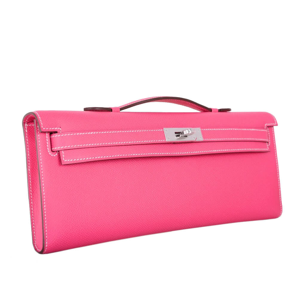 Hermès Kelly Cut Bag Rose Tyrien