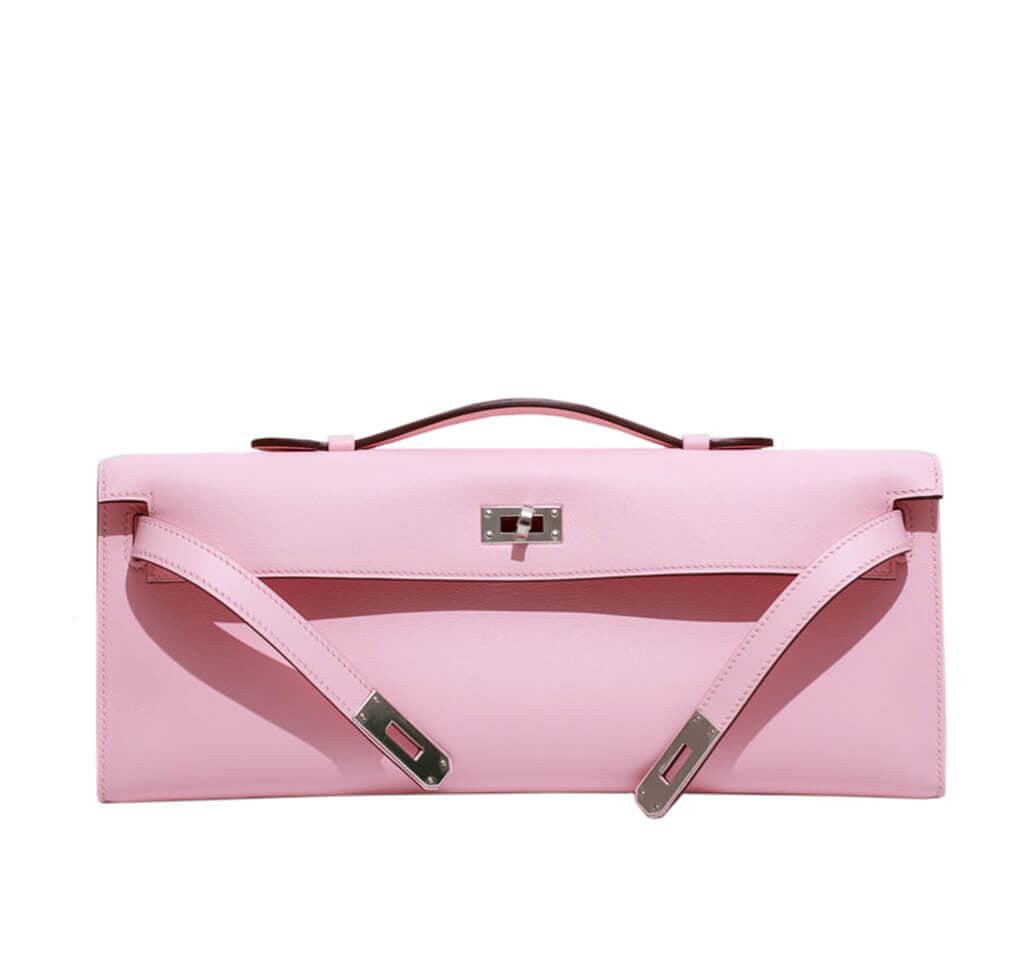 Hermès Kelly Cut Bag Rose Sakura Swift Leather