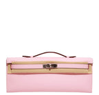 Hermès Kelly Cut Bag Rose Sakura Swift Leather