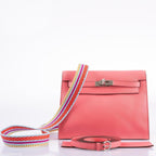 Hermes Kelly Danse II Rose D'ete Evercolor leather Palladium Hardware - 2020, Y - product image 8