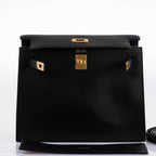 A detailed shot showing how the long strap can be adjusted for different carrying styles