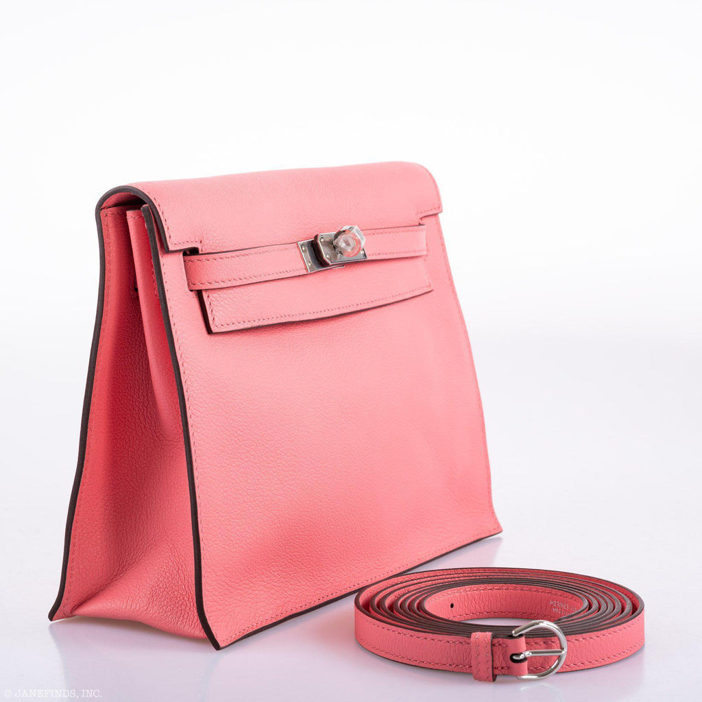 Hermes Kelly Danse II Rose D'ete Evercolor leather Palladium Hardware - 2020, Y - product image 6