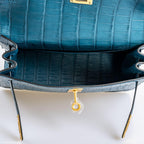 Hermes Kelly Danse Blue Colvert Matte Alligator with Gold Hardware - 2019, D - product image 4