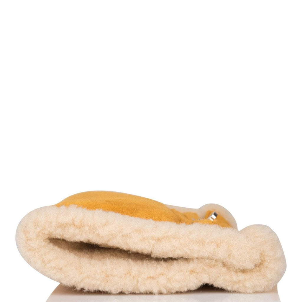 Open side of Hermes Kelly Muff showing hand-warmer design