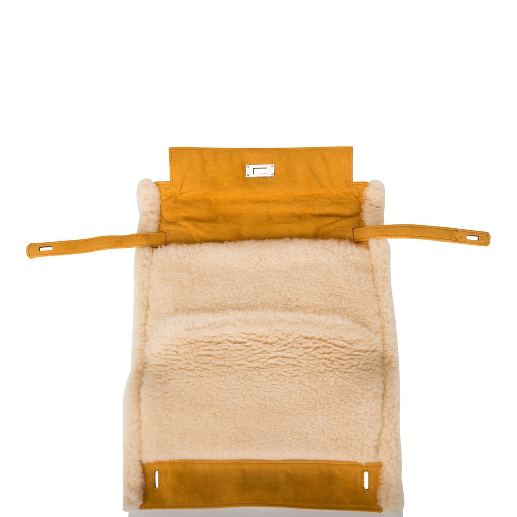 Hermes Teddy Muff with accessories including box and care items