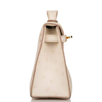 Hermes Kelly Pochette Beton Ostrich Gold Hardware - product image 4