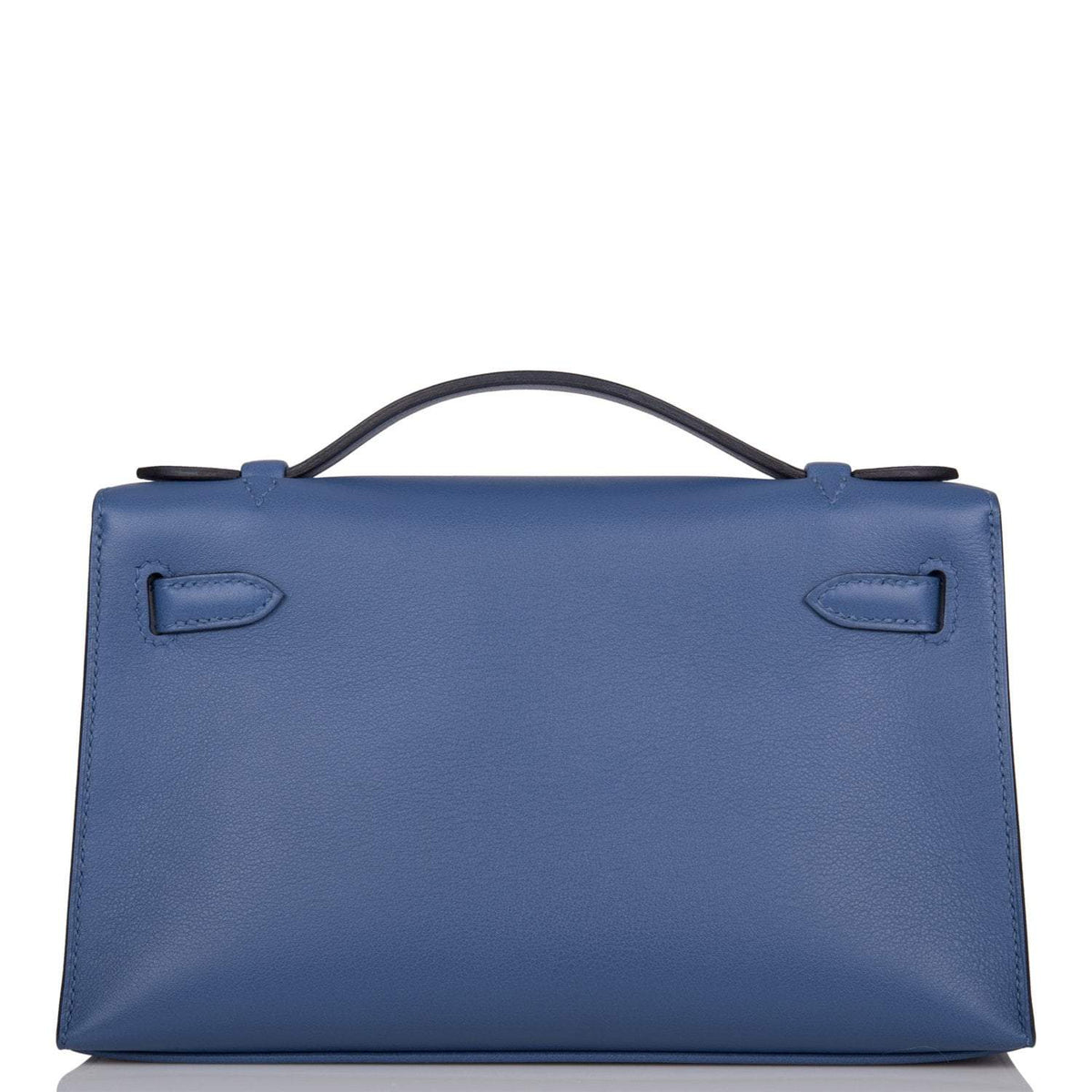 Hermes Kelly Pochette Blue Brighton Swift Palladium Hardware - product image 4