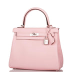 Side profile of the Hermes Kelly 25, highlighting its softer Retourne shape