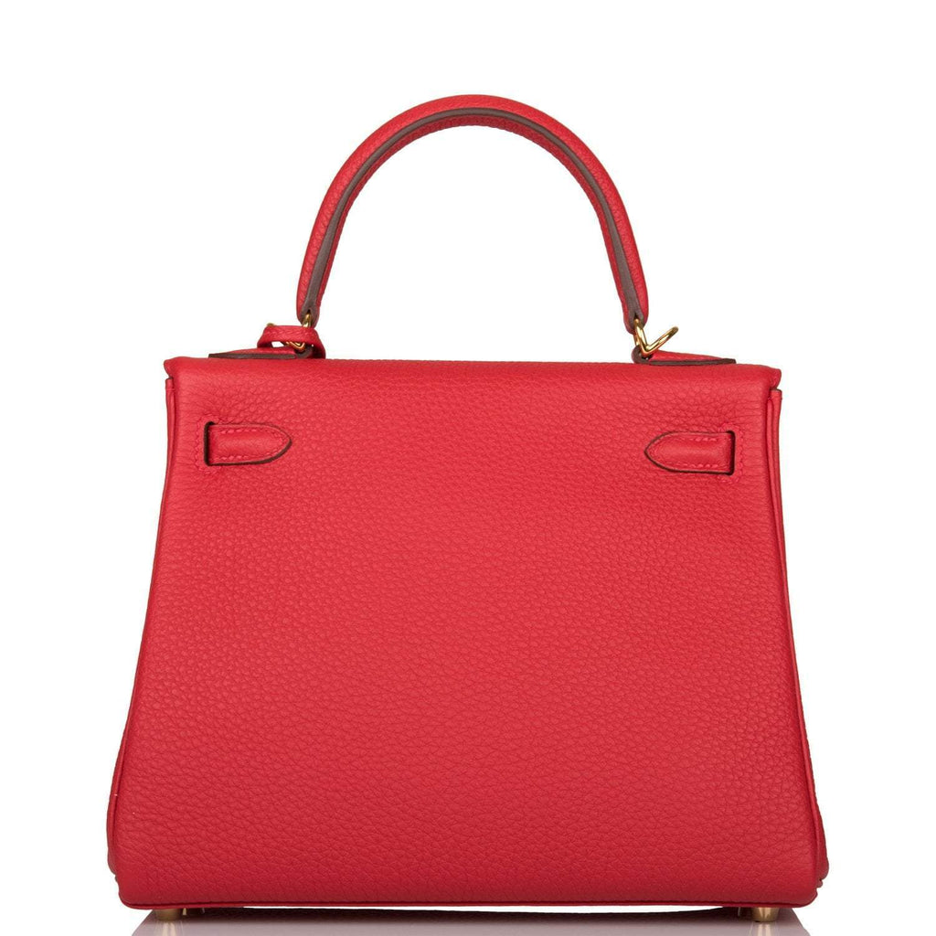 A close-up image of the natural grain and texture of the Togo leather