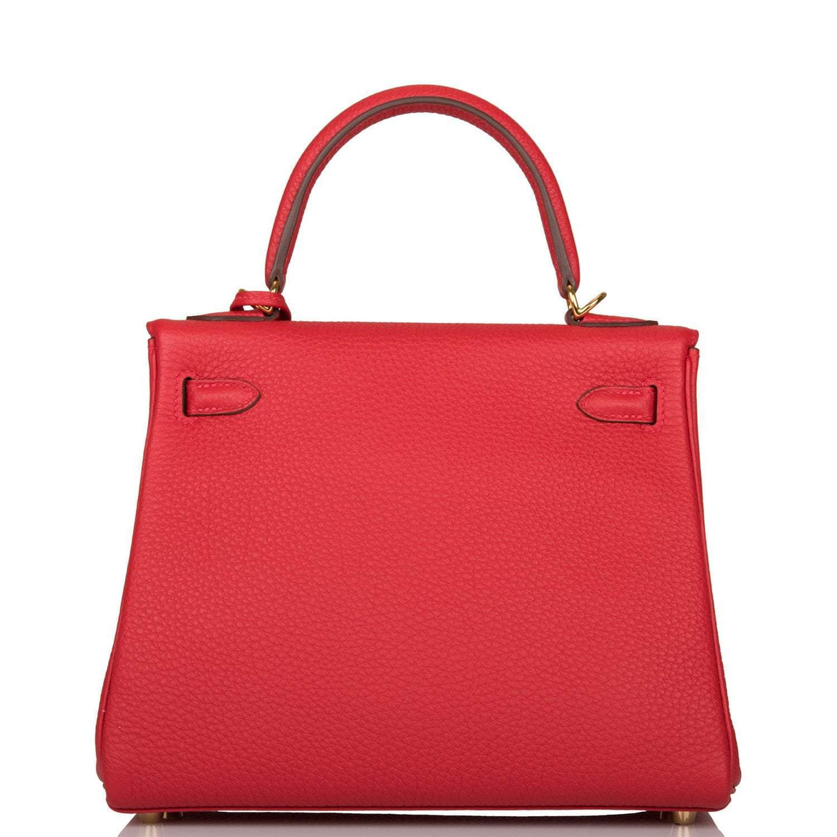 A close-up image of the natural grain and texture of the Togo leather