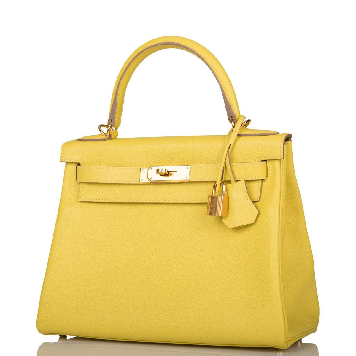 Hermes Kelly Retourne 28 Lime Evercolor Gold Hardware - product image 5