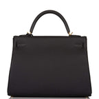 A close-up of the natural, supple texture of the Togo leather