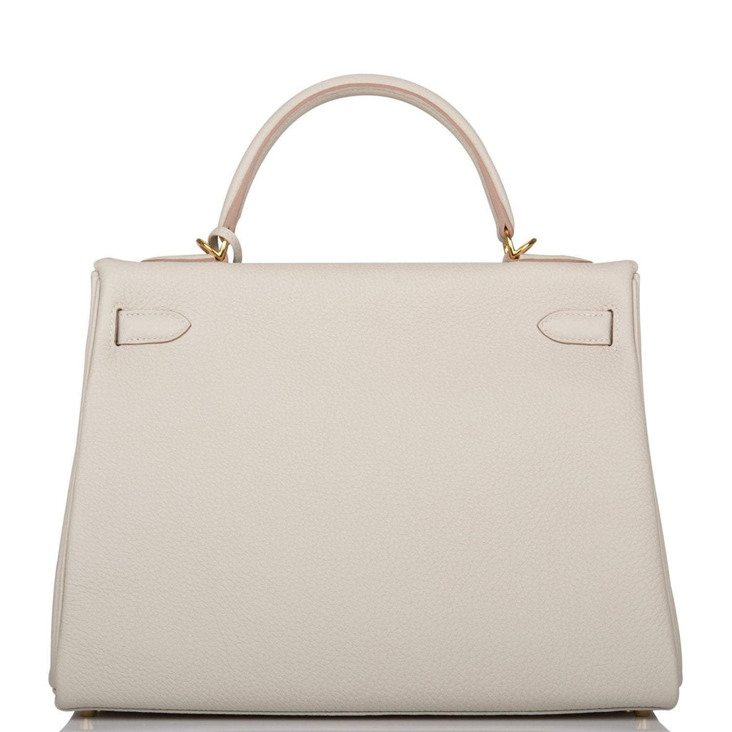 Hermes Kelly Retourne 32 Gris Perle Togo Gold Hardware - product image 4