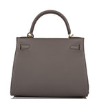 Hermes Kelly Retourne 28 Etain Togo Gold Hardware - product image 4