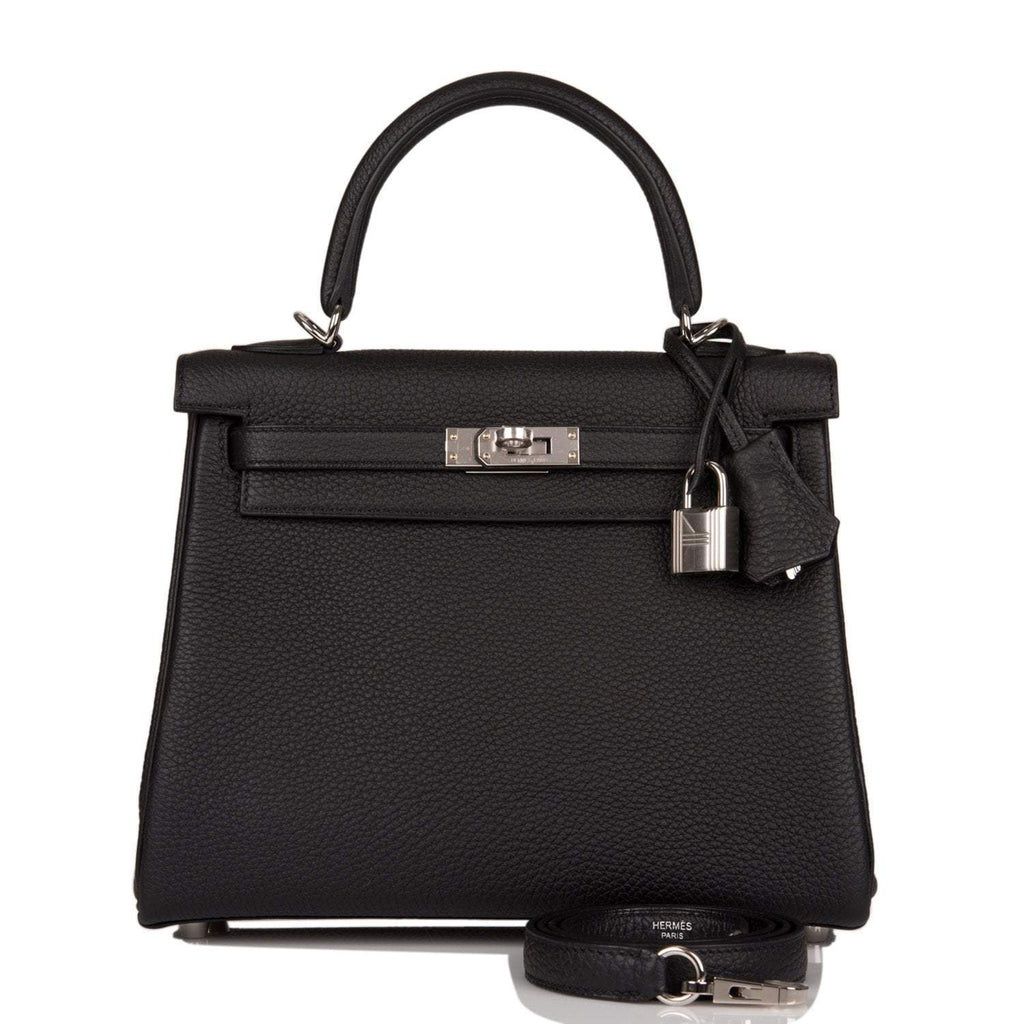Front view of the Hermes Tri-Color Kelly Sellier 20 in Etoupe, Alezan, and Biscuit Epsom leather