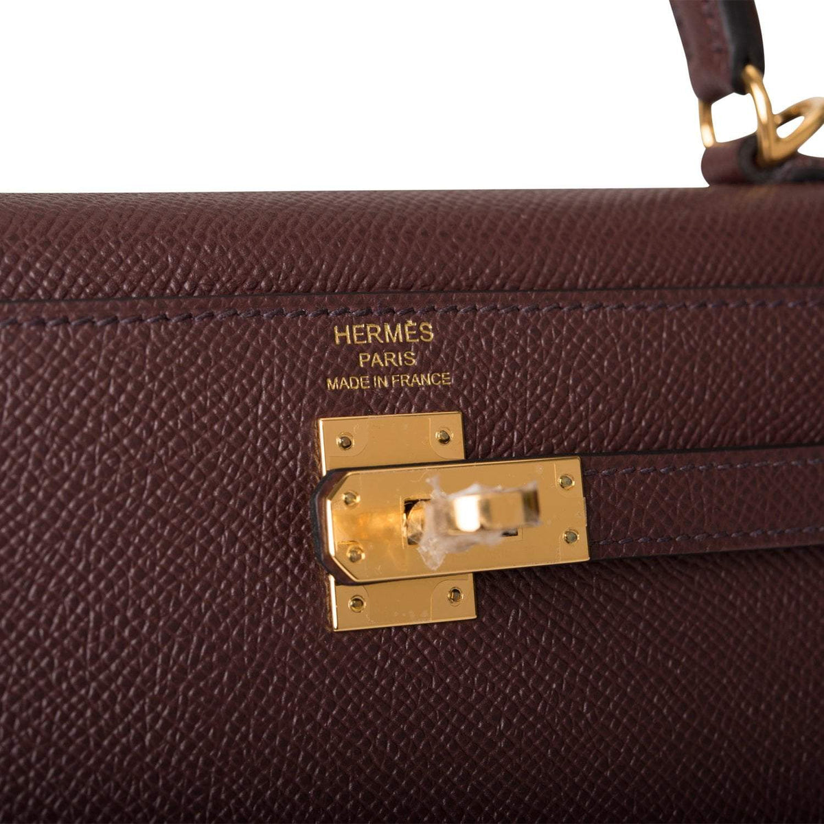 Back view of the Hermes Kelly Sellier 25, showcasing its pristine condition