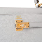 Hermes Kelly Sellier 25 styled on model for scale reference