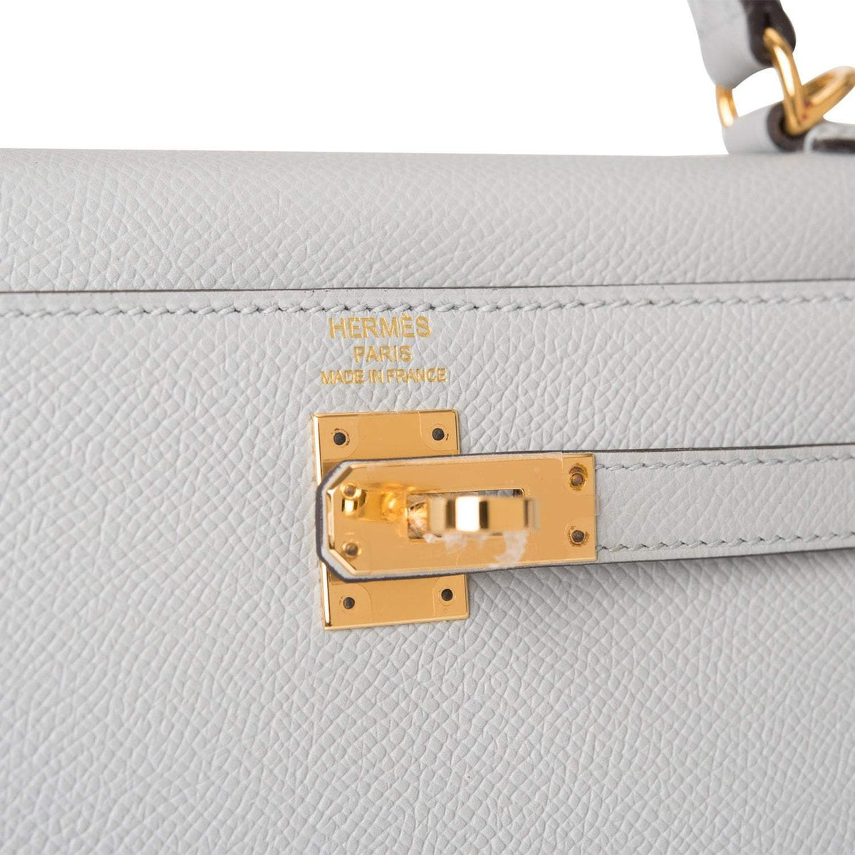 Hermes Kelly Sellier 25 styled on model for scale reference
