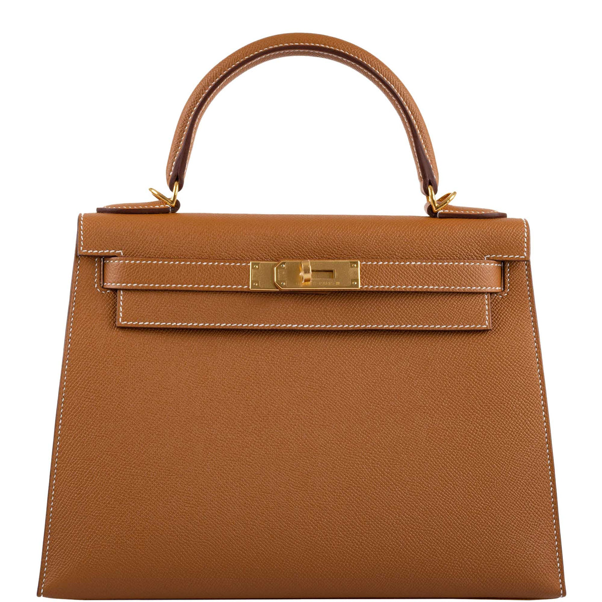 Hermes Kelly 28 Sellier Gold Epsom with Gold Hardware, the Kelly Sellier 28 in Gold Epsom leather