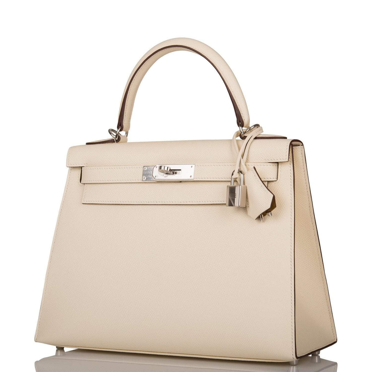 Hermes Nata Verso Epsom Sellier Kelly 28cm Palladium Hardware, the palladium-tone hardware and toggle closure