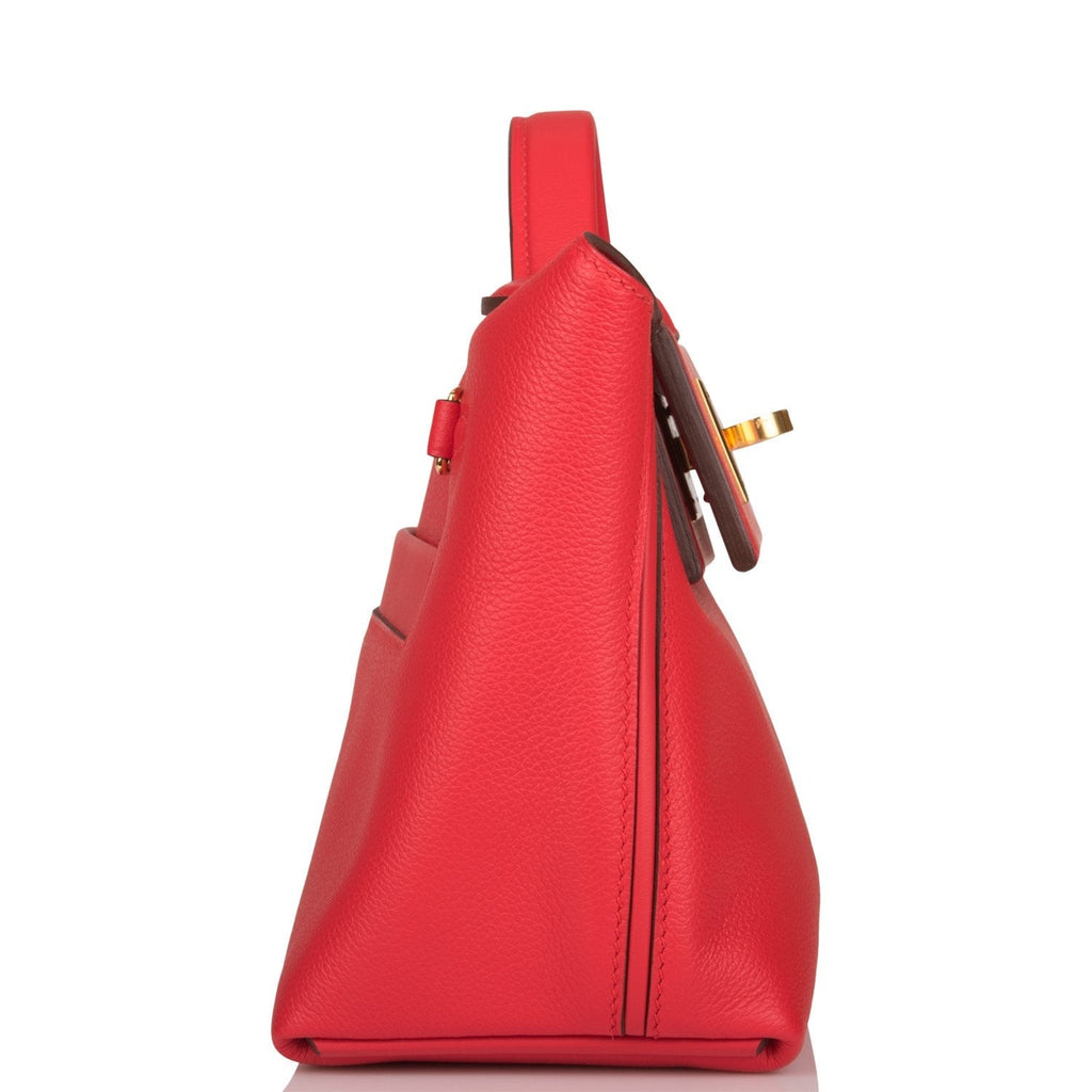 Rear view of Hermes Mini 24/24 showing open back pocket

