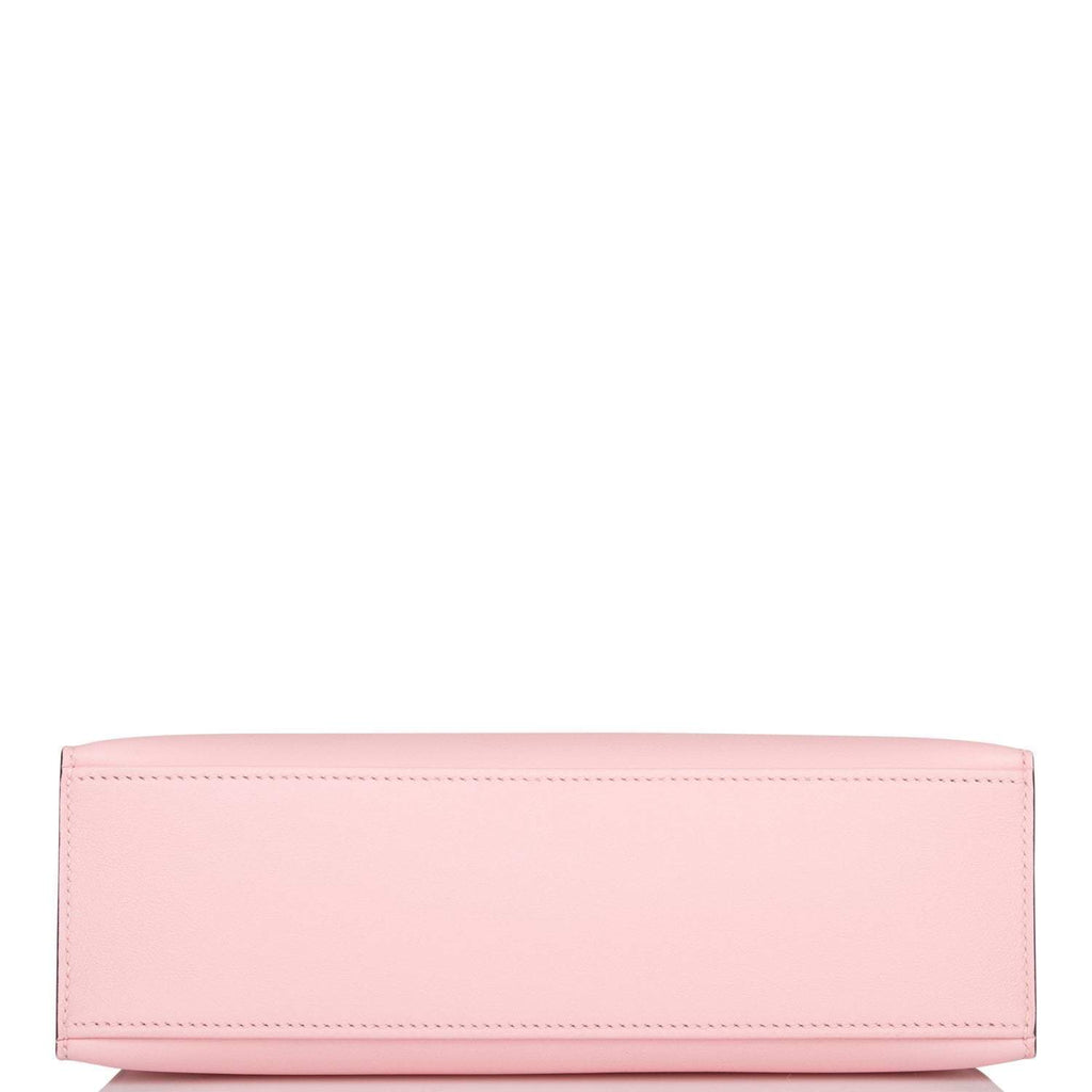 Hermes Rose Sakura Swift Mini Kelly Pochette Palladium Hardware - product image 6