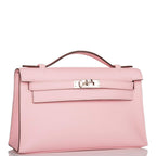 Hermes Rose Sakura Swift Mini Kelly Pochette Palladium Hardware - product image 5