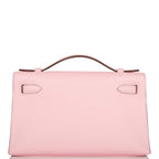 Hermes Rose Sakura Swift Mini Kelly Pochette Palladium Hardware - product image 4