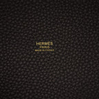 Hermès Picotin Lock 18 Black Clemence Leather-logo