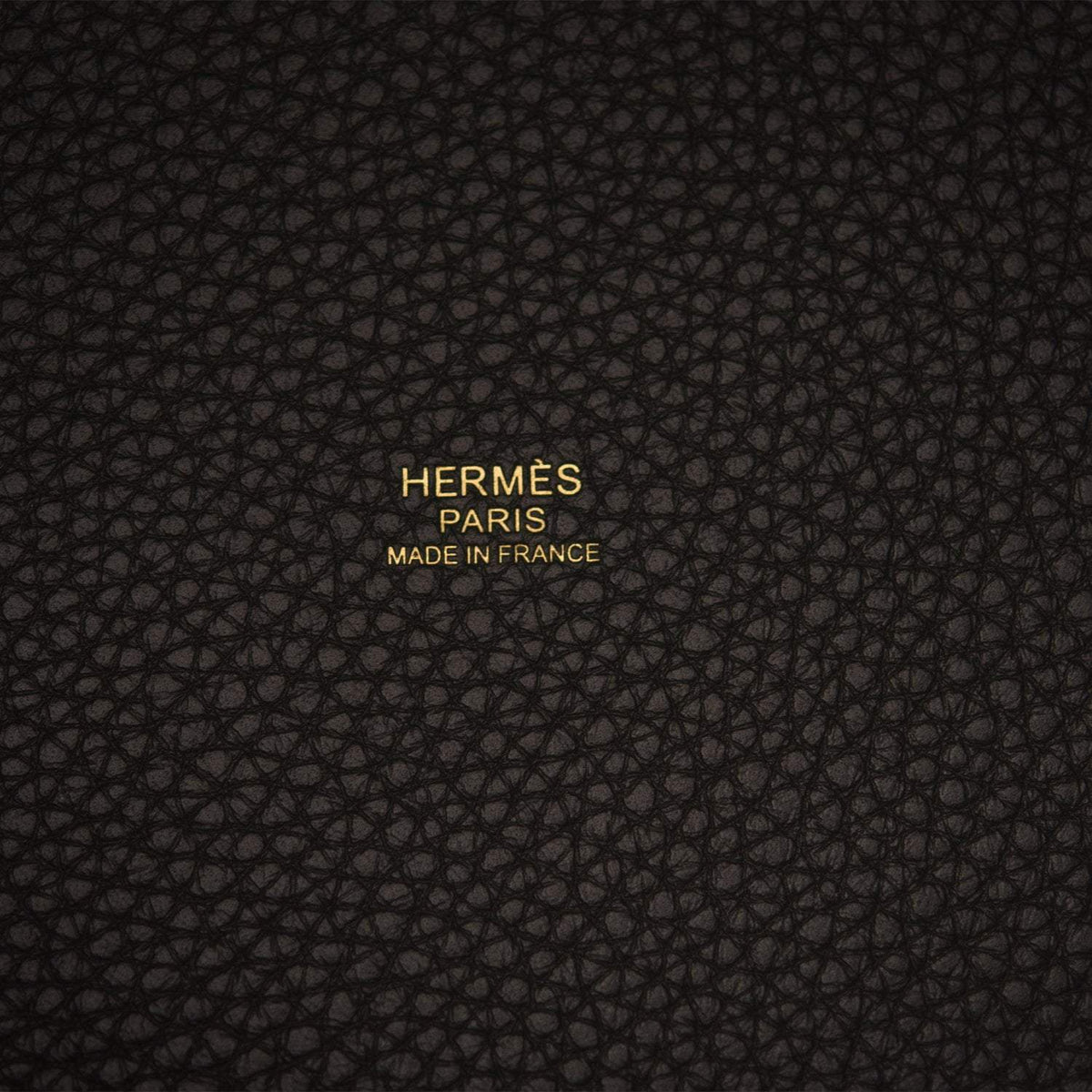 Hermès Picotin Lock 18 Black Clemence Leather-logo