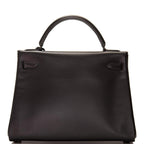 Interior of SO Black Kelly 32cm with Chevre leather lining